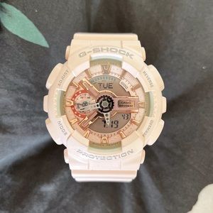 G-SHOCK Women's Analog-Digital Light Pink Bracelet Watch 49x46mm
